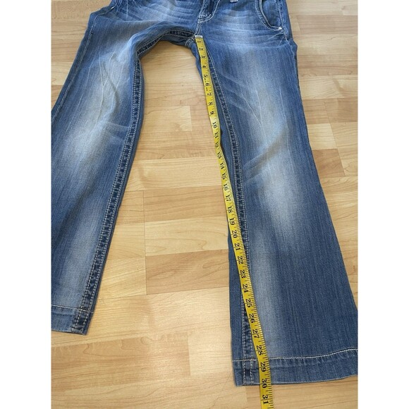 Miss Me Women’s Wide Leg Jean Rhinestone Flare Size 28 Y2K - Picture 10 of 10